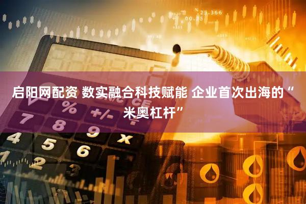 启阳网配资 数实融合科技赋能 企业首次出海的“米奥杠杆”